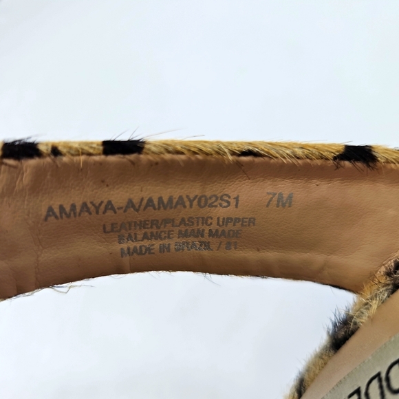 Leopard Print Stiletto Heel with Clear Strap - Picture 7 of 10